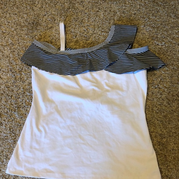 Inc Ruffled Cold Shoulder Blouse - Picture 2 of 6